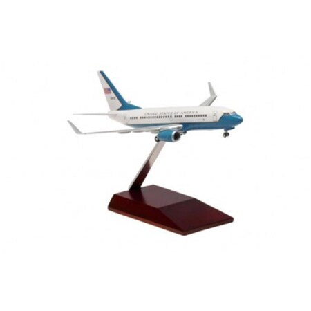 Hogan Wings 1-200 Commercial Models HG10154GRMU USAF 737-700w 1-200 with Wood Stand & Gear Model Airplane